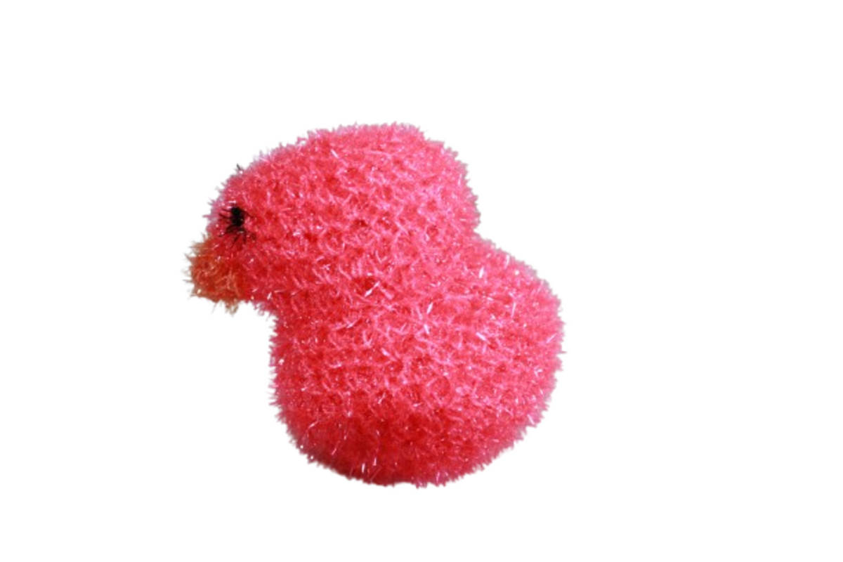 Ingehaakt gehaakte badeend roze