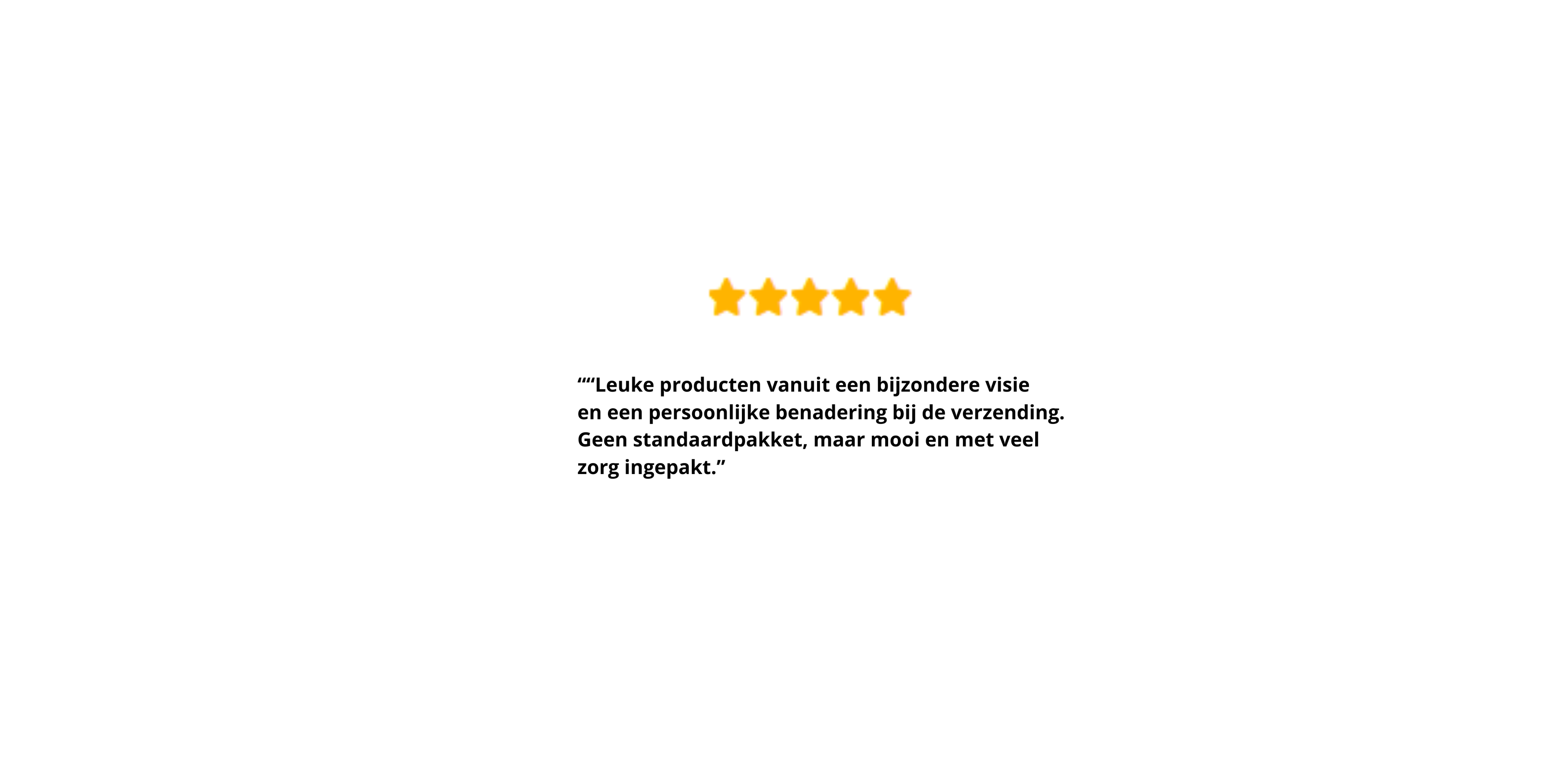 5 sterren review ingehaakt
